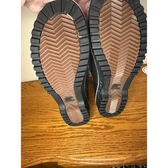 10.5 Sorel Tivoli II Women's Brown Fur Trim Round Toe Pull-On Snow Boots - Picture 4 of 5